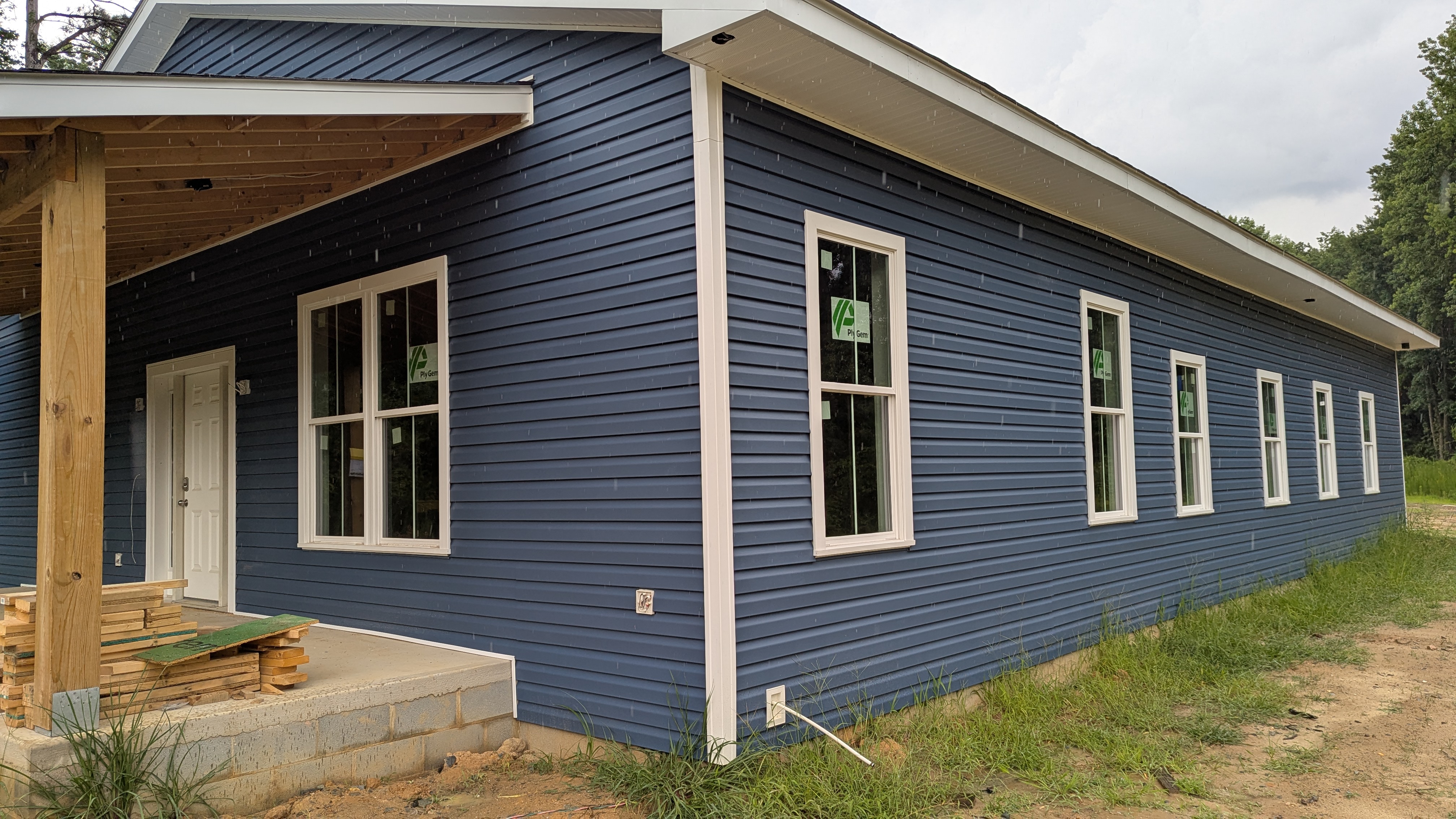 Front siding finished