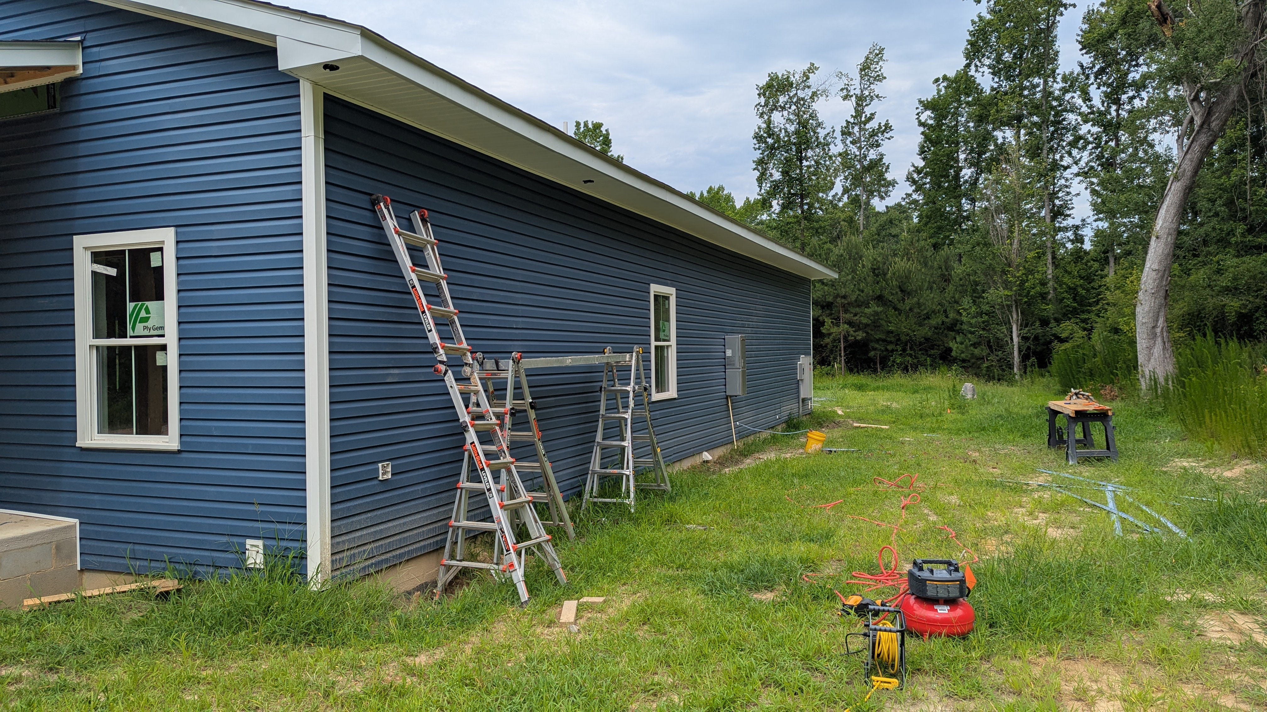 Siding finished